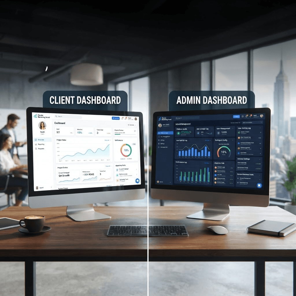 Client vs Admin Dashboard: Designing for Two Audiences